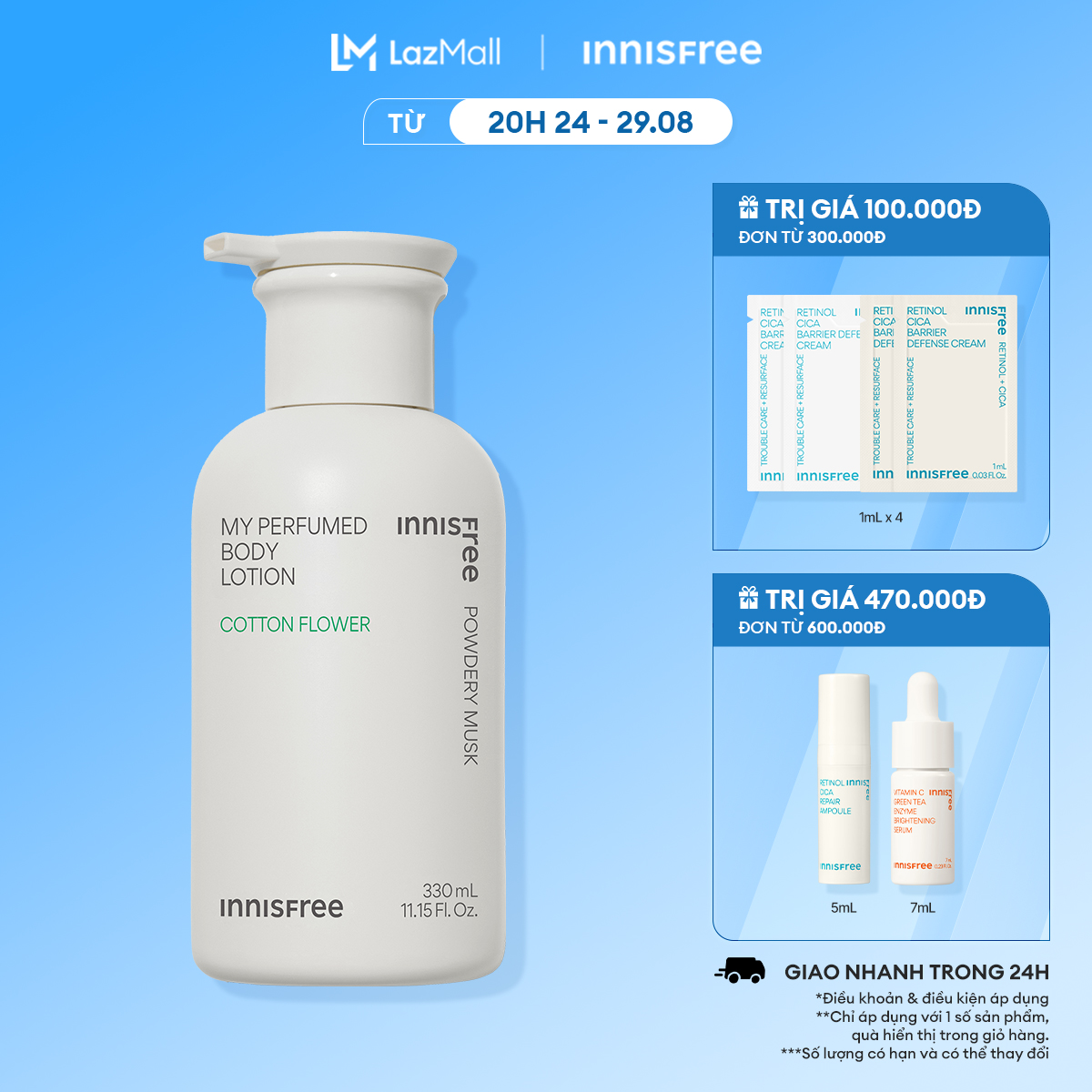 Sữa dưỡng thể INNISFREE My Perfumed Body Lotion 330ml