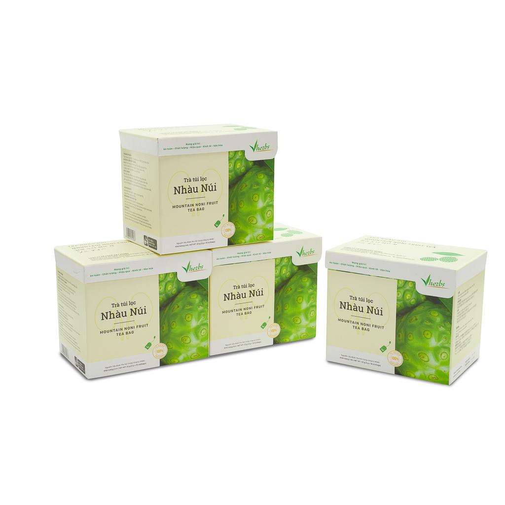 Combo 3 hộp trà thảo dược nhàu núi vherbs