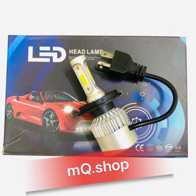 Đèn pha led c6 3 tim led h4 đèn pha led c6 / x7 sáng mạnh