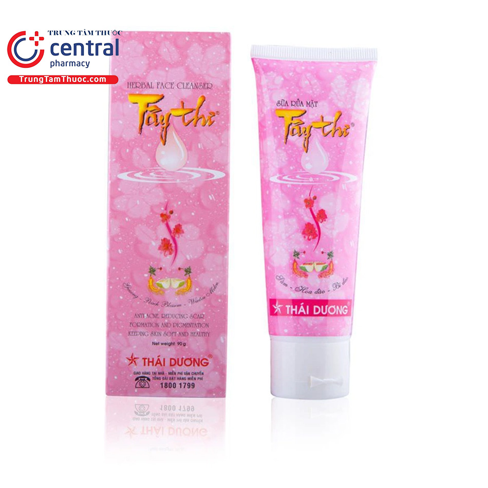 Sữa rửa mặt Tây Thi Sao Thái Dương 90g giúp làm sạch da ngừa sẹo vết thâm do mụn - Trung Tâm Thuốc Central Pharmacy