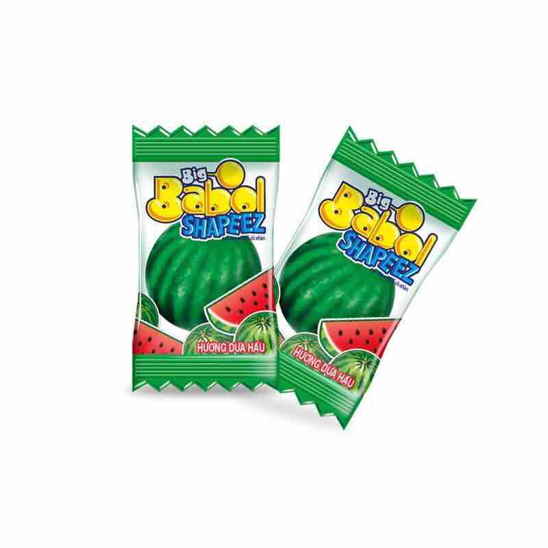 Kẹo sing Gum Big Babol Shapeez Hương Dưa Hấu Và Cam 64 Viên