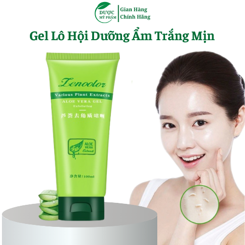Tẩy Da Chết Lô Hội Trắng Da Mờ Thâm Xạm ALOE VERA GEL Cao Cấp 100g
