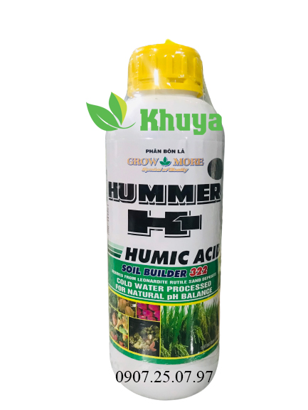 Phân bón lá Growmore Humer H1 Humic Acid 322 loại 1 lít