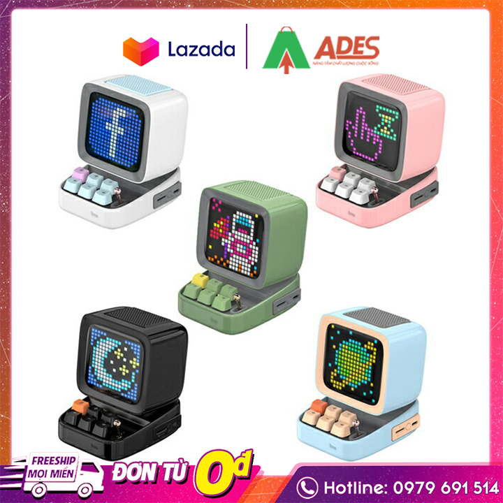 Loa Bluetooth Divoom DiToo-Plus 10W - Bảo Hành Chính Hãng 12 Tháng