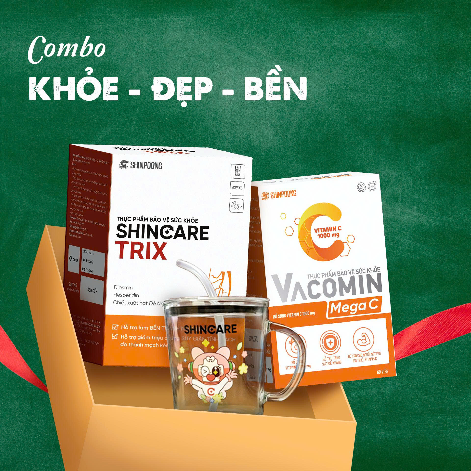 COMBO KHỎE - ĐẸP - BỀN - Shinpoong Pharma