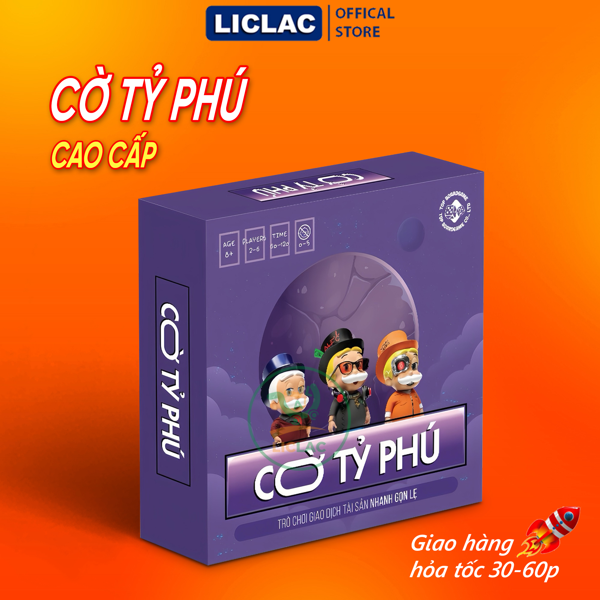 Cờ tỷ phú Tập Kinh Doanh Làm Giàu phiên bản Địa Danh Việt Nam, Boardgame Monopoly có hướng dẫn Tiếng Việt