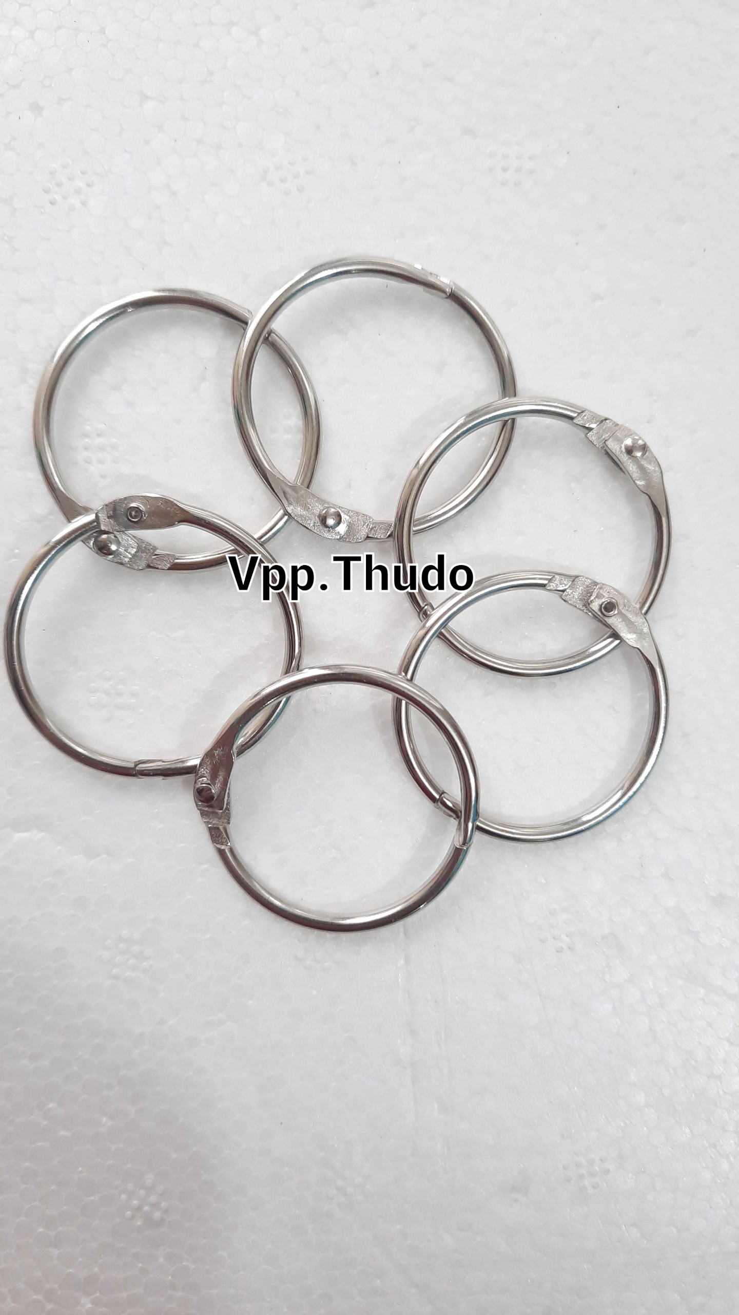 Combo 10 chiếc Móc treo card case / card ring /vòng Inox Card ring binders / Vòng Inox Card ring binders nhiều kích thước VPP Thủ đô