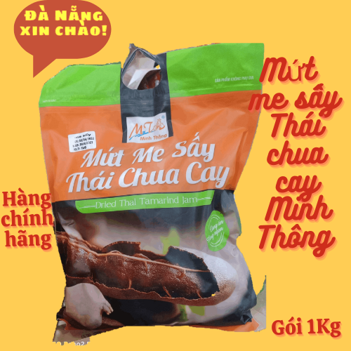 Kẹo mứt me sấy thái chua cay minh thông gói 1kg