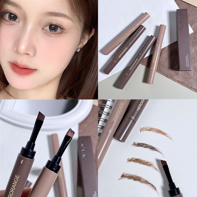 Gel Kẻ Lông Mày Lâu Trôi Và Chống Thấm Nước 2 Trong 1 Herorange tiện lợi HATOLA