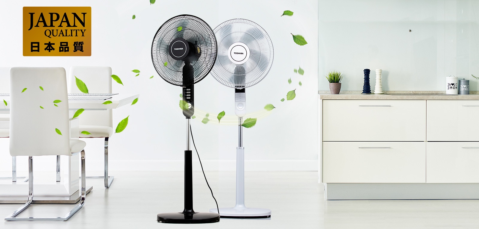Quạt đứng Toshiba F-LSA20VN - 5 cánh quạt đường kính 40cm giúp tạo gió trên