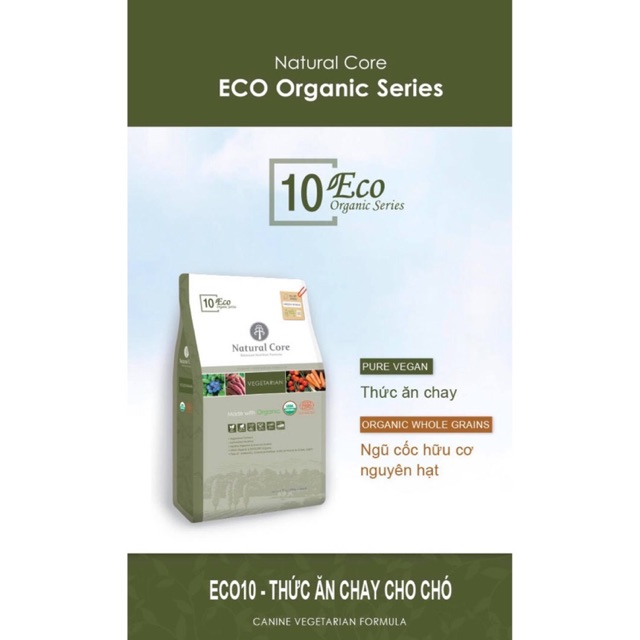 Thức Ăn Chay Hữu Cơ Cho Chó Natural Core Vegetarian 1Kg