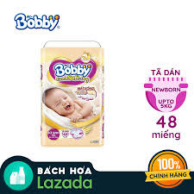 Tã dán cao cấp bobby extra soft dry cho bé sơ xs48