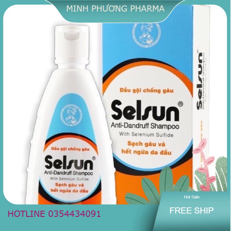 Dầu gội chống gàu SELSUN chai to 100ml làm sạch gàu và hết ngứa da đầu