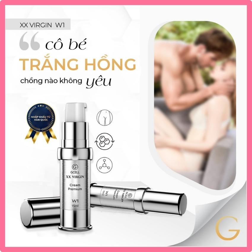 [FREESHIP] Kem khử thâm làm hồng Bikini XXvirgin W1 Gcell Hàn Quốc 15ML có tác dụng sau 5 ngày sử dụng