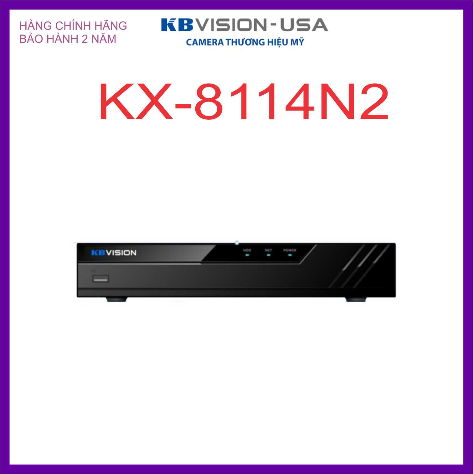 Đầu ghi hình ip 4 kênh kx-8114n2