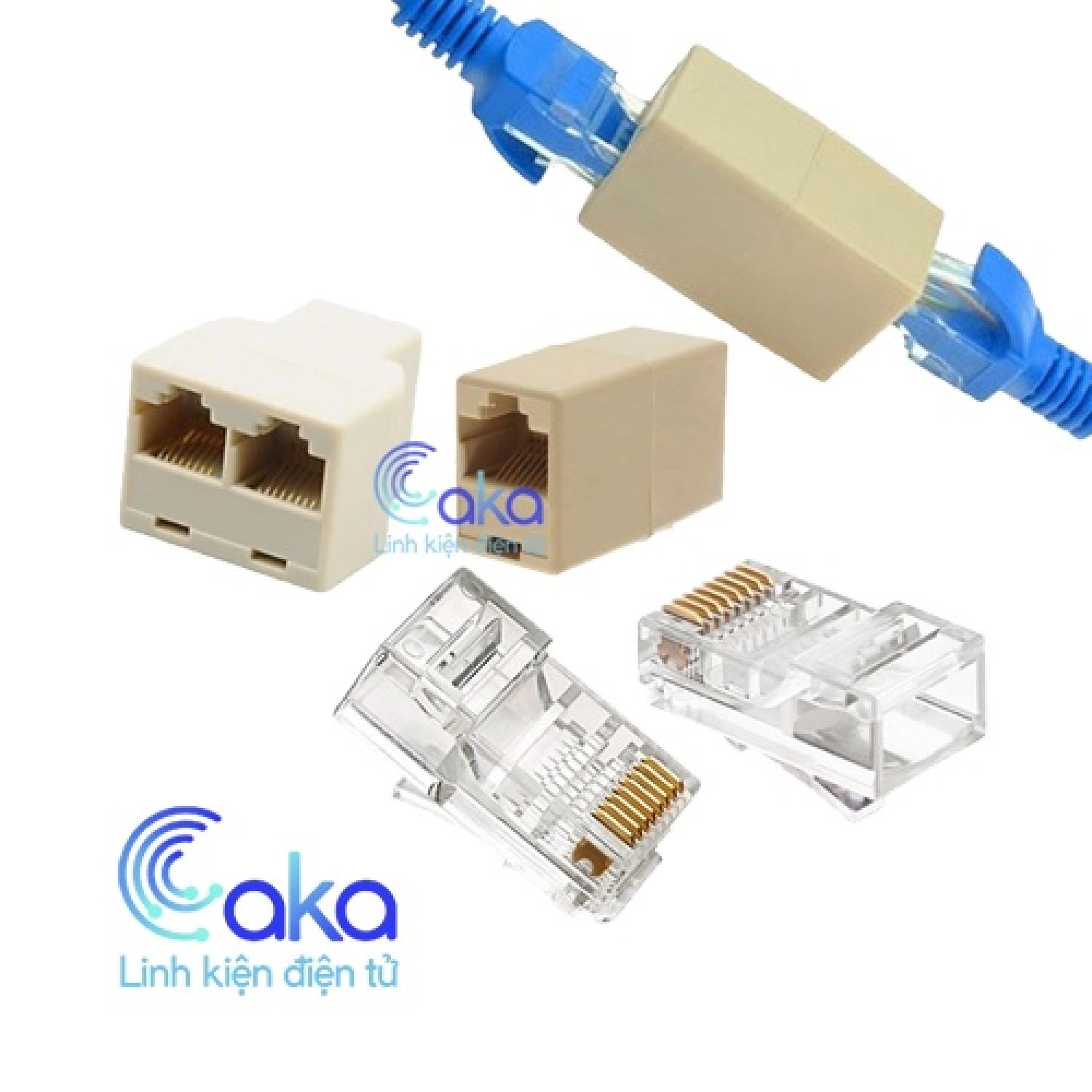 Hạt mạng, đầu bấm dây mạng rj45, amp tplink seniko golden japan, đầu nối mạng giá tốt