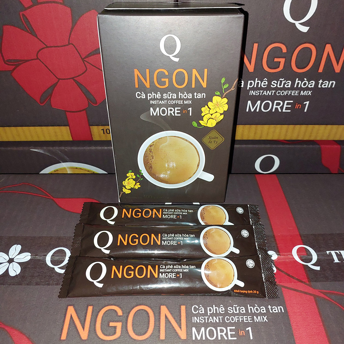 Cà phê sữa ngon trần quang hộp giấy 400g mẫu xuân 2025