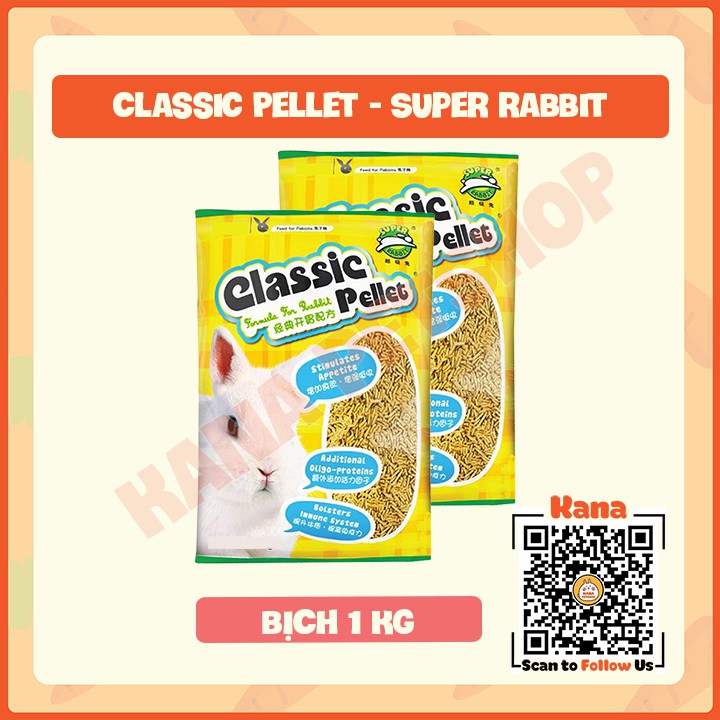 Cỏ Nén Classic Pellet 2.5KG 🐹FREESHIP🐹 Bao 2.5kg Cỏ nén Classic thức ăn cho Thỏ, Sóc Bắc Mỹ ......