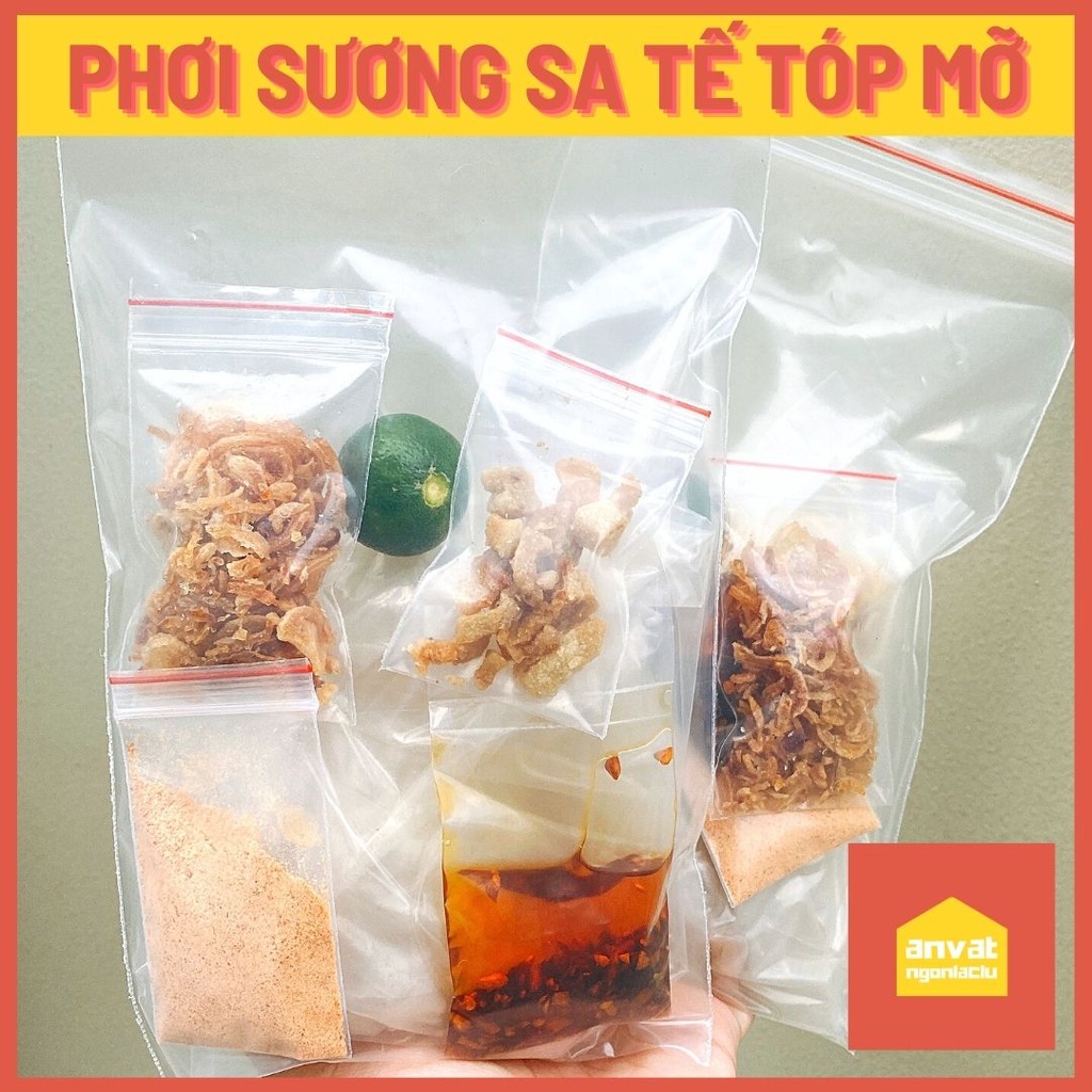 Bánh tráng phơi sương sa tế tóp mỡ hành phi giòn thơm siêu hot ăn vặt ngon lắc lư