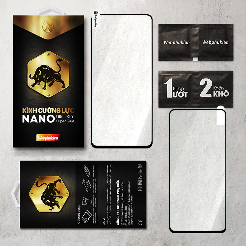 Kính cường lực cho Realme GT Neo, Realme GT Neo 2 Full màn hình hiệu Webphukien