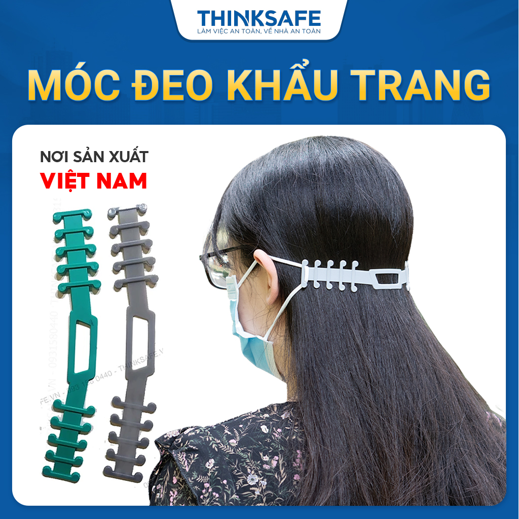 Tai giả đeo khẩu trang chống đau tai móc đeo khẩu trang bằng nhựa PVC bền đẹp sử dụng lâu dài tiện dụng