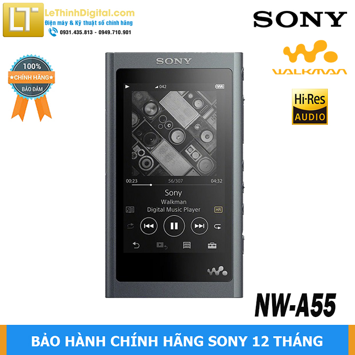 Máy nghe nhạc Hi-res Sony Walkman NW-A55 - Hàng chính hãng - Bảo hành chính hãng Sony 12 tháng toàn quốc