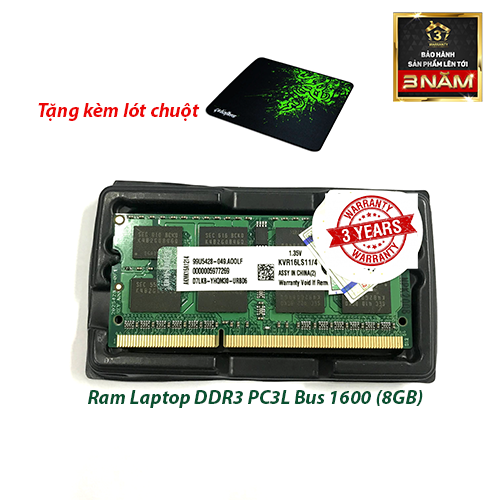 Ram laptop ddr3 8gb bus 1600 - 12800s bảo hành 36 tháng