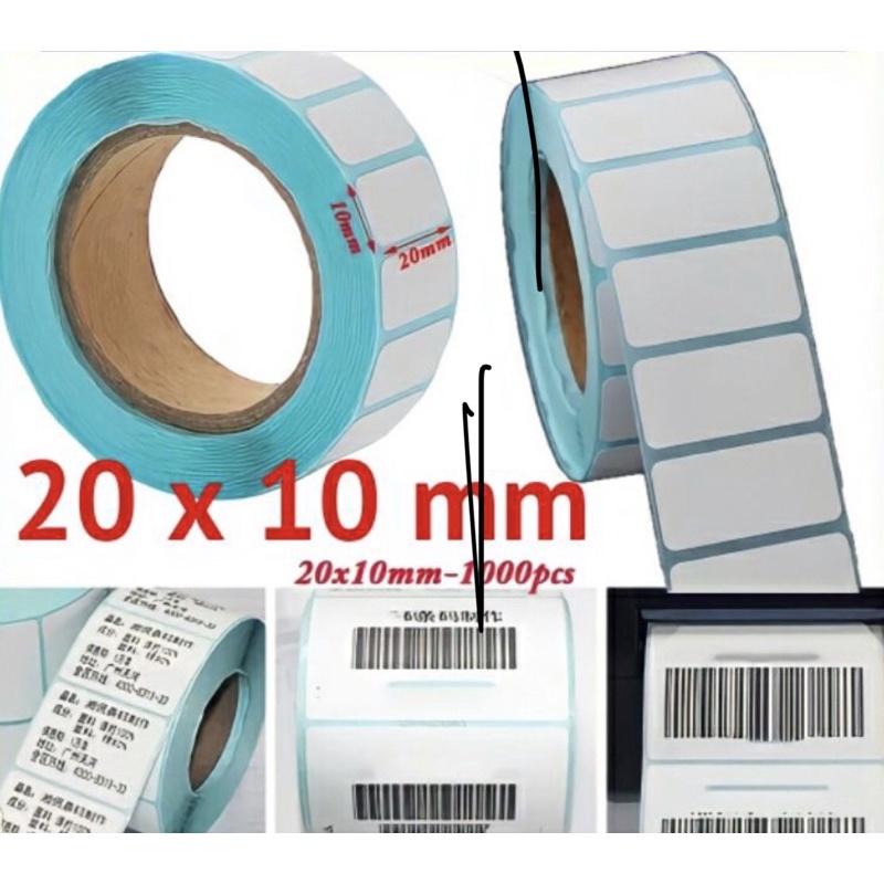 Tem nhỏ 20x10 25x15 40x30 40x20 35x15 30x20 cho máy in nhiệt