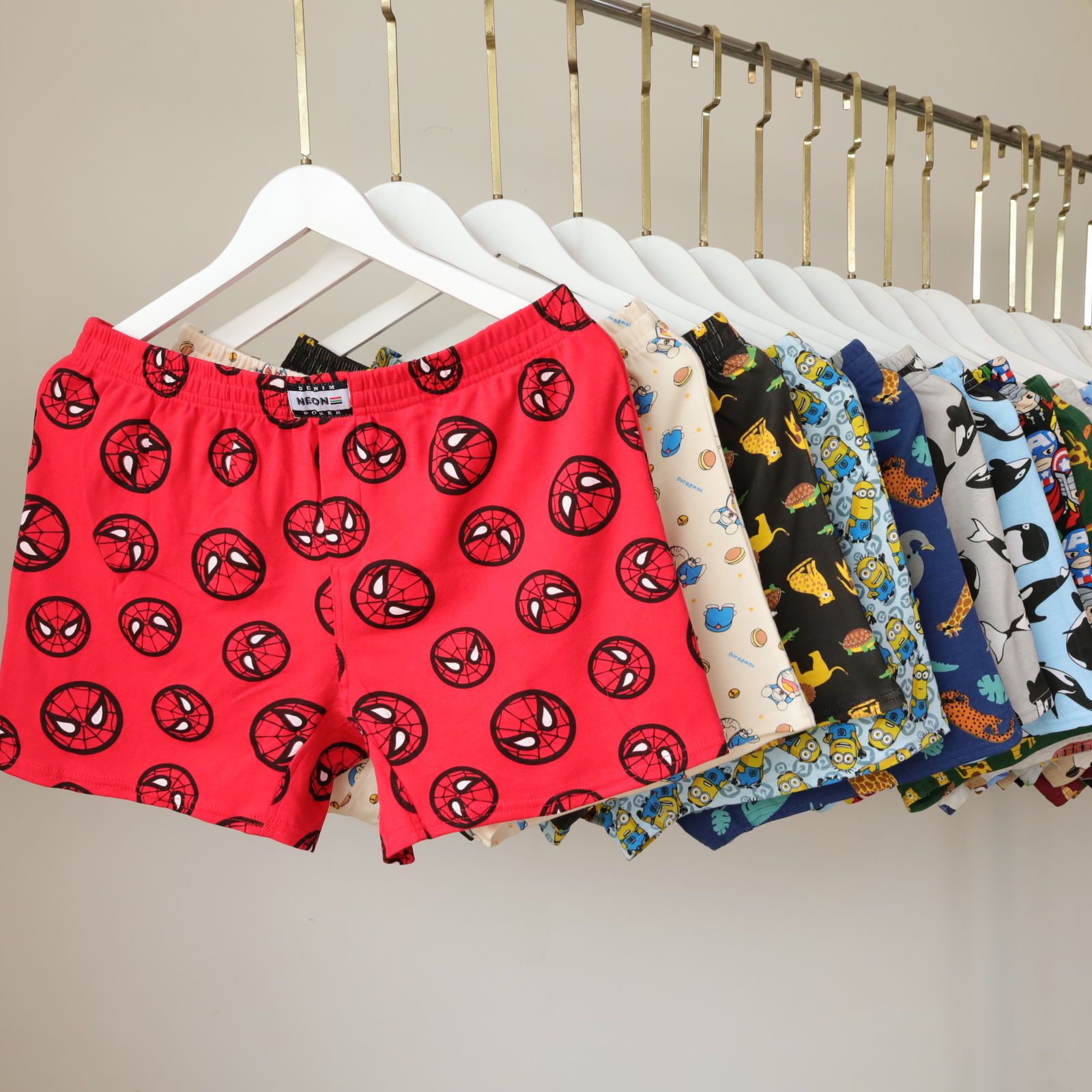 Quần Đùi Ngủ Nam Nữ Thun Cotton Mát Mịn Co GiãnThỏa Mái Mặc Nhà, Đi Biển, Team Buiding Siêu Dễ Thương