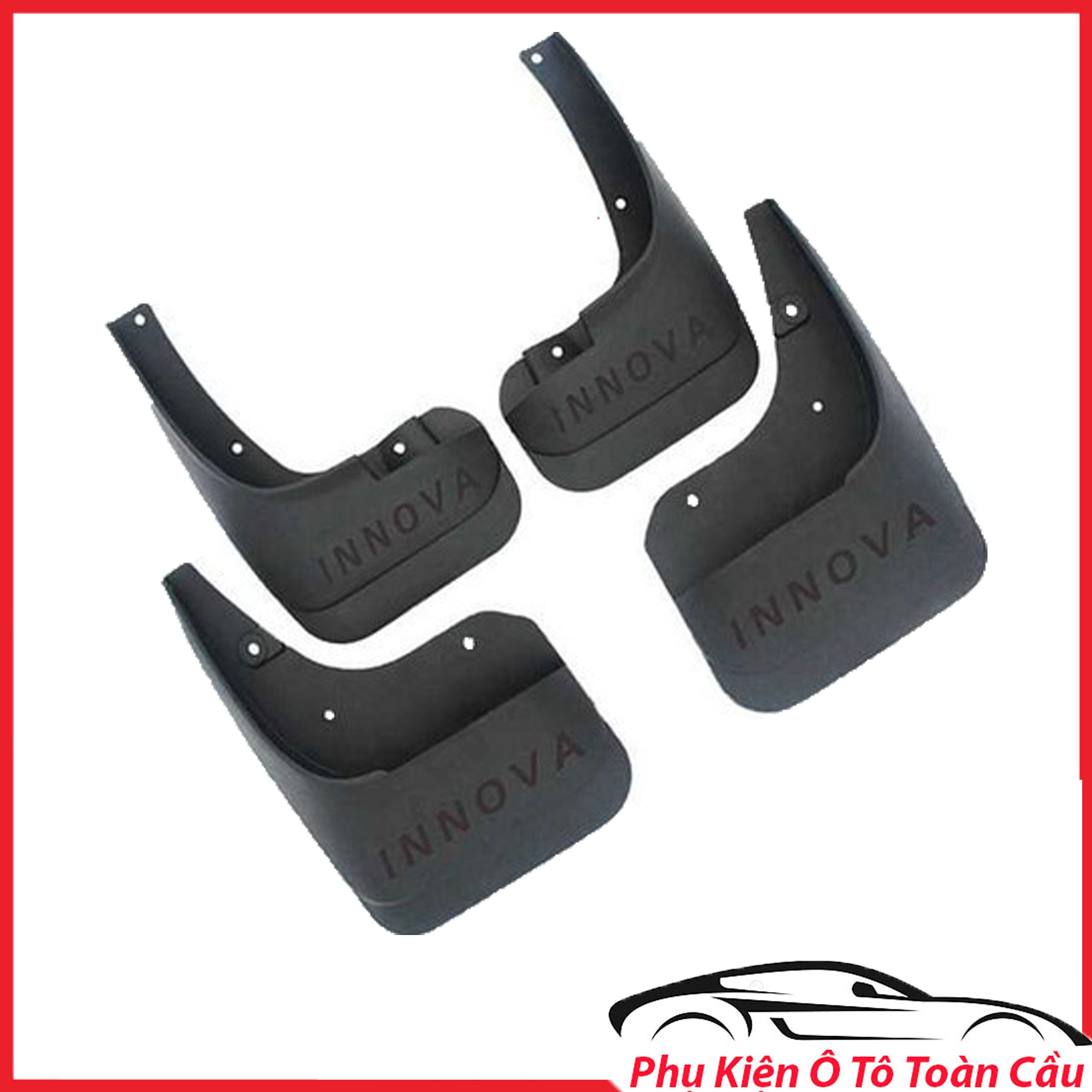 Bộ 04 chắn bùn xe ô tô toyota innova, 2006-2008, 2009-2011, 2012 -2015, 2016-2021