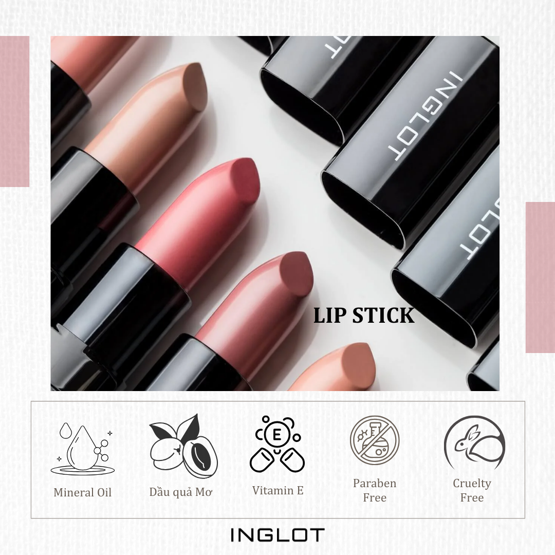Son thỏi có dưỡng và nhũ lipstick inglot