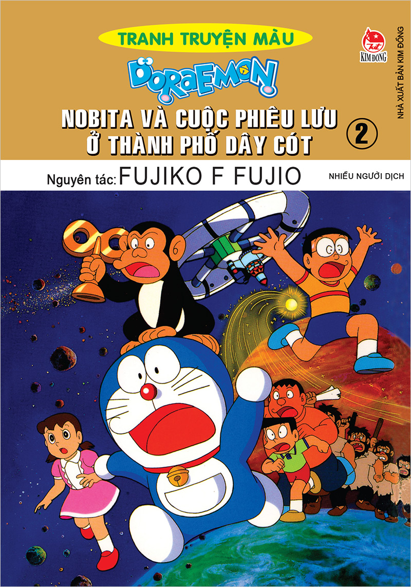 Kim Đồng - Doraemon tranh truyện màu - Nobita và cuộc phiêu lưu ở thành phố dây cót - Tập 2 (2018)