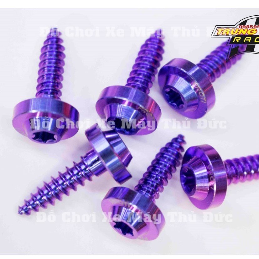 Ốc Titan gr5 5l ren xoắni gắn dàn áo yamaha