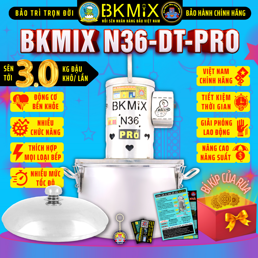 Nồi sên nhân bkmix 3.0kg n36-dt-pro