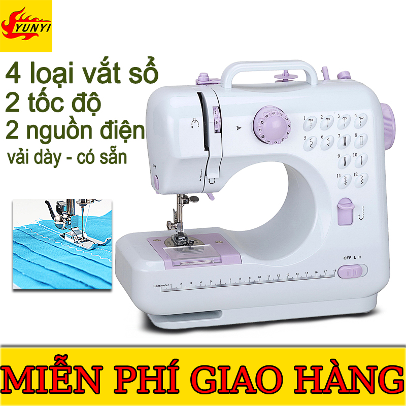Máy may mini có vắt sổ,may may mini loại tốt,gia đình,bằng điện,thiết kế chủ đề kép,máy khâu mini 505,máy mai điện mini