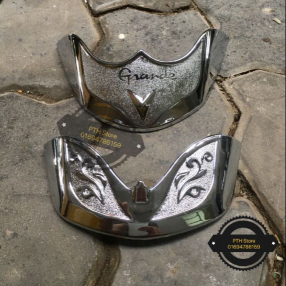Ốp mỏ dè trước sau mạ crôm Yamaha GRANDE