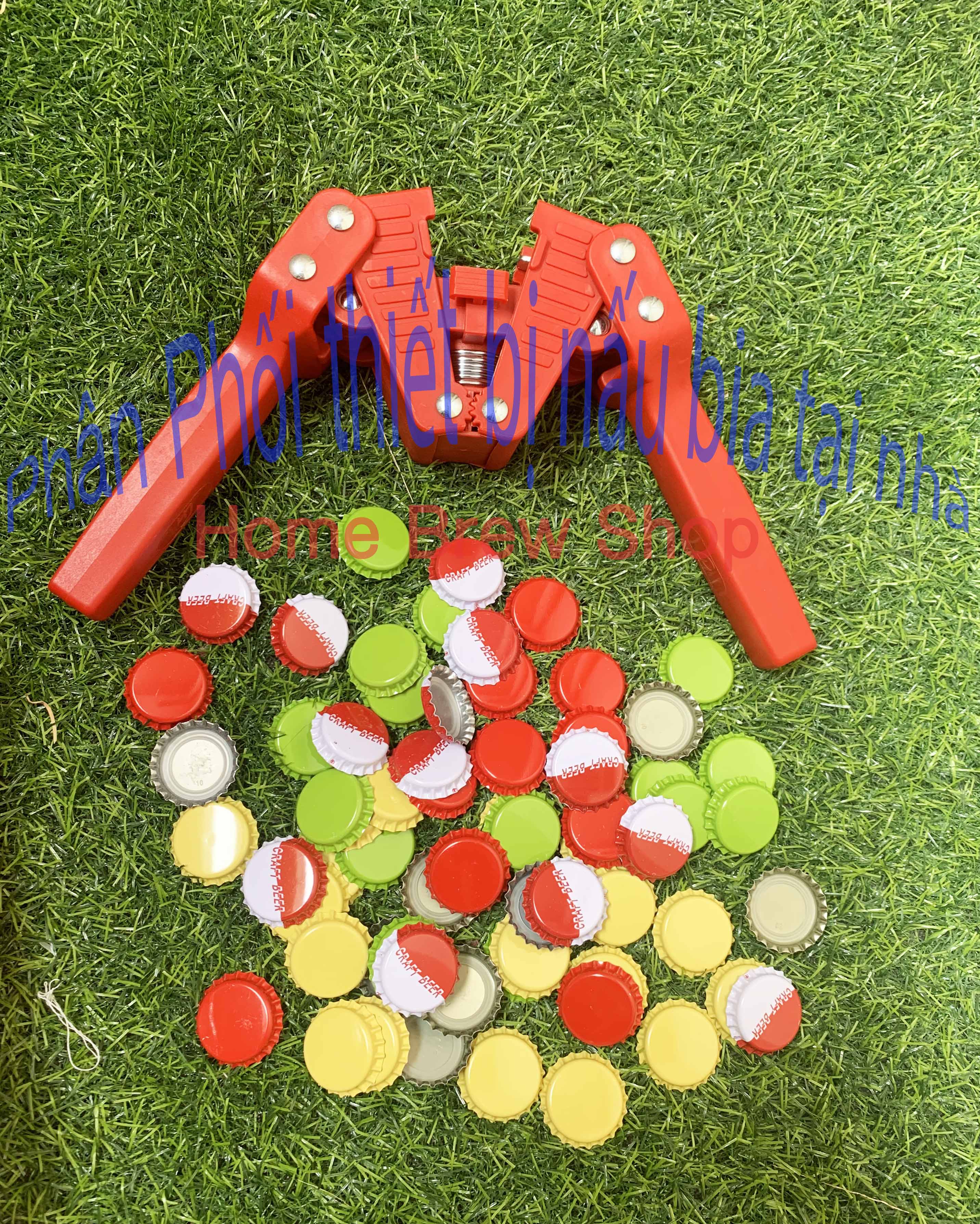 Dụng cụ đóng nắp chai bia , đóng nắp crown , đóng nắp tay gập ,Nắp chai bia , nắp crown sơn