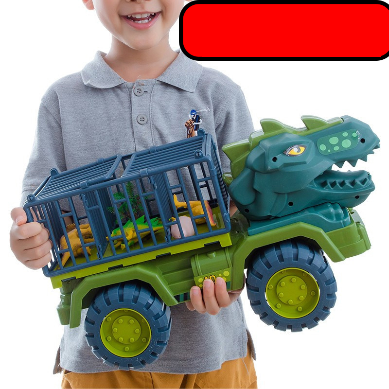 Xe đồ chơi khủng long cho bé trai chở thú