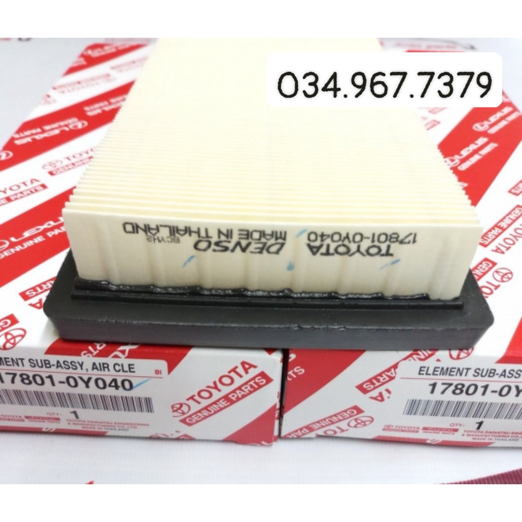 Lọc gió động cơ 17801- 0y040 - toyota vios, yaris 2013-2018
