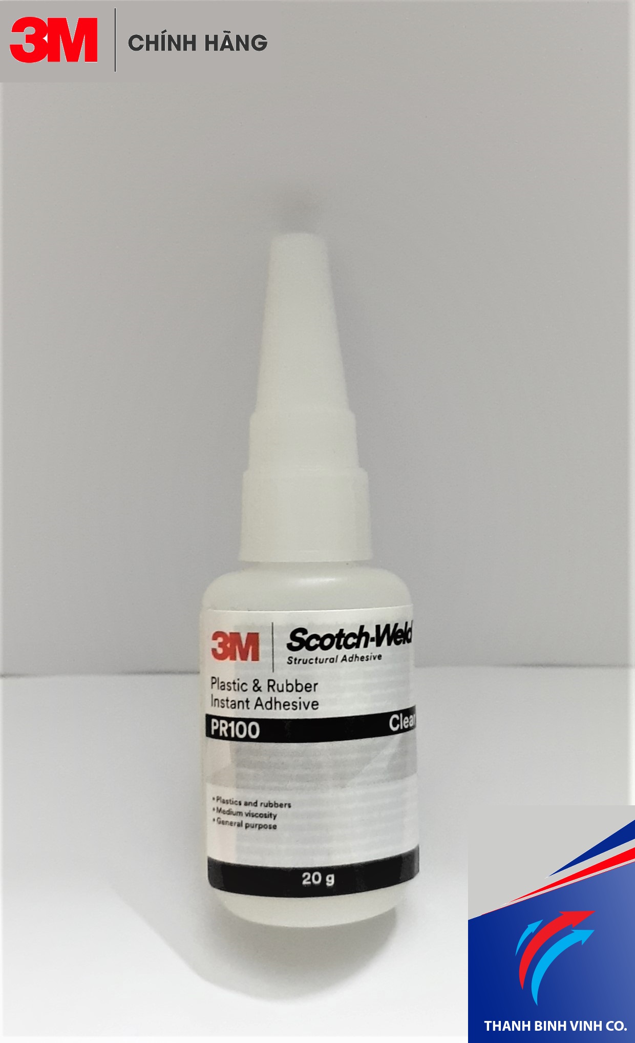Keo dán 3M Pr100 siêu dính, keo dán giày thể thao, nhựa plastic, rubber, cao su, sắt