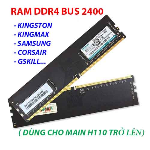Ram máy tính bàn ddr4/4g dùng cho main h110 trở lên