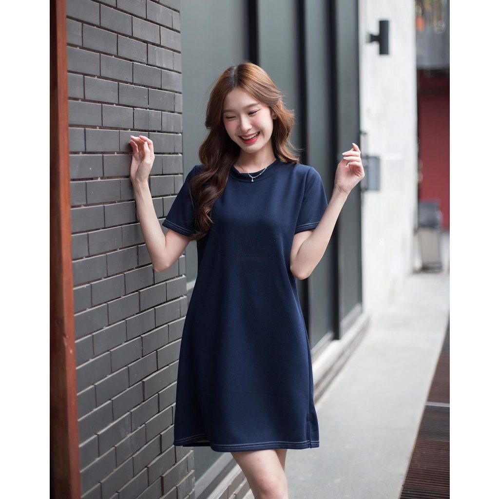 Ligam - đầm suông thun rubber dress
