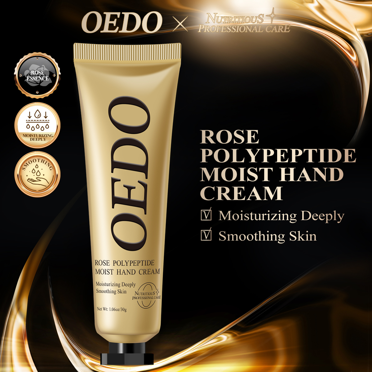 OEDO Kem dưỡng da tay tinh chất hoa hồng cấp ẩm tức thì ngăn lão hóa khô nẻ dưỡng ẩm sâu cho da - INTL