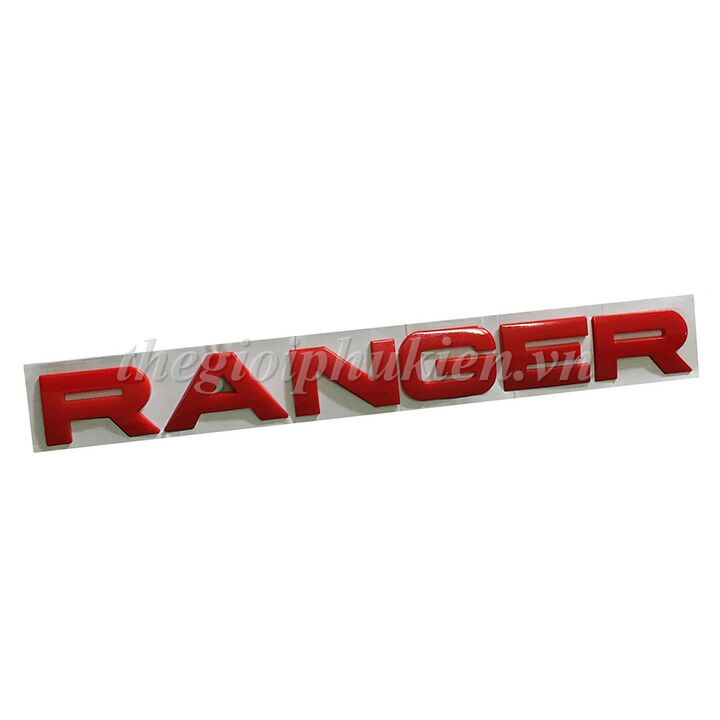 Tem chữ nổi RANGER dán trang trí xe Ford Ranger