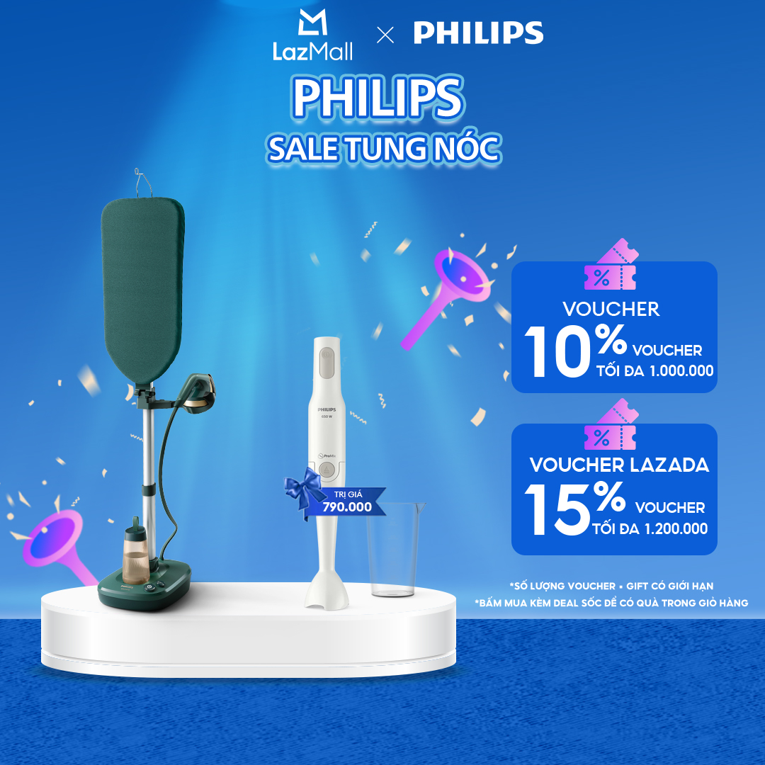 Bàn Ủi Đứng  Cao Cấp Đa Năng All-In-One Philips AIS6020/70|OptimalTEMP không cháy|ván ủi đa góc| bình nước 1.1L| có bánh xe|BH 2 năm - Hàng Phân Phối Chính Hãng