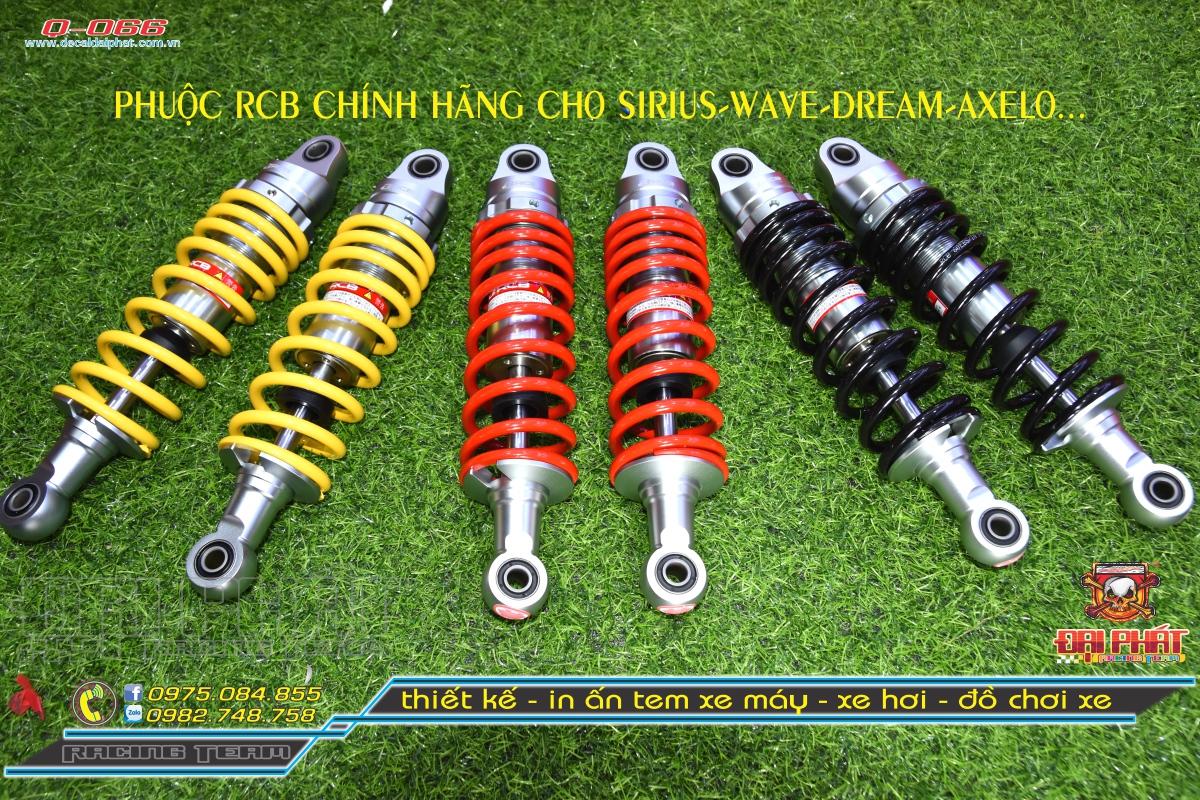 Phuộc Rcb Chính Hãng Mẫu C Dành Cho Sirius Wave Jupiter - Q-066