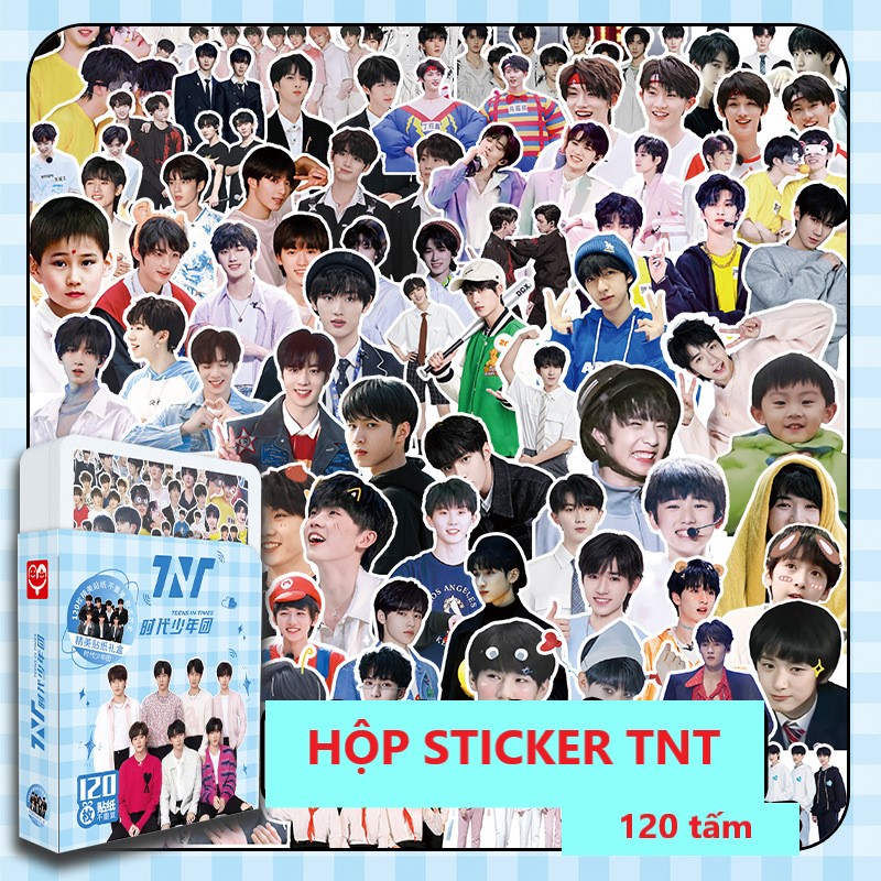 [Có sẵn] TNT Hộp sticker 120 tấm không thấm nước Thời Đại Thiếu Niên Đoàn Teens In Times