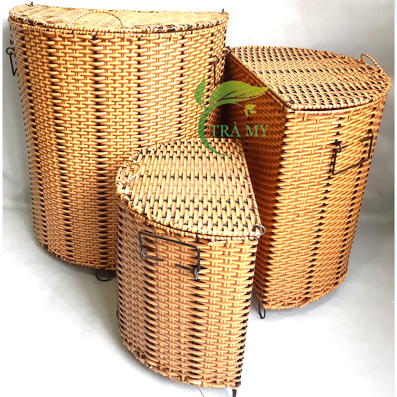 Sọt bán nguyệt đựng quần áo, sọt đựng rác, sọt bán nguyệt gia đình