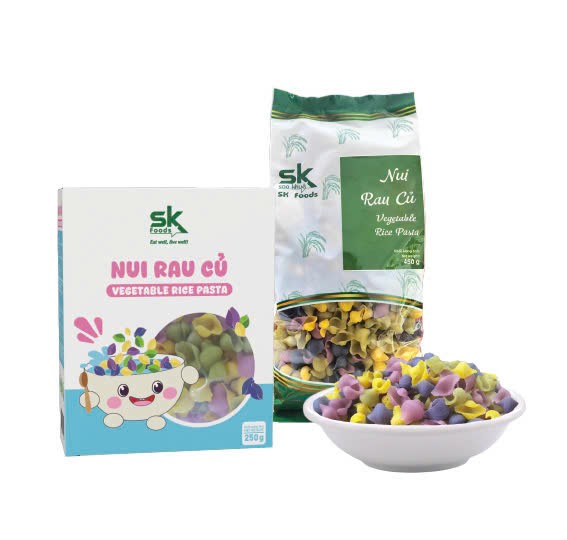 Nui Sò Rau Củ cho bé - hộp 250 gr - SKFOODS