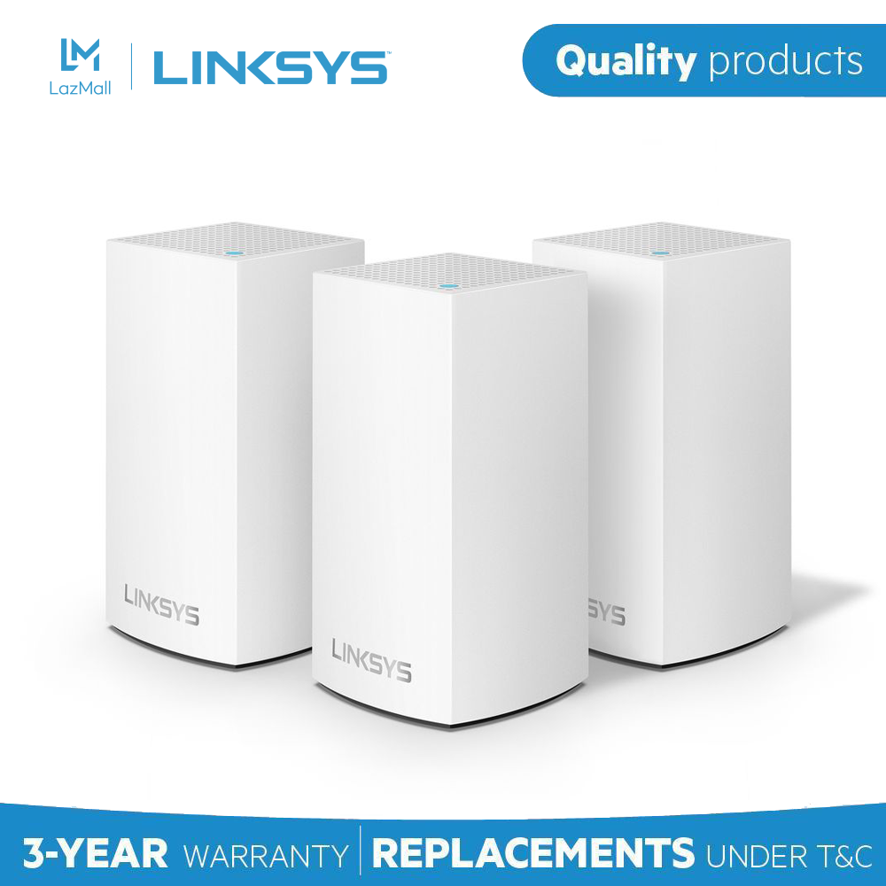 Bộ phát wi-fi băng tần kép ac3900 linksys velop whw0103, công nghệ mesh thông minh